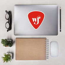 Load image into Gallery viewer, WF Red Guitar Pic Sticker